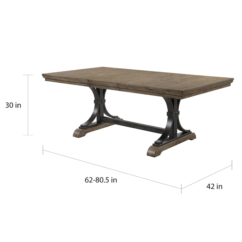 Roundhill Furniture Birmingham Nailhead 6-piece Dining Set