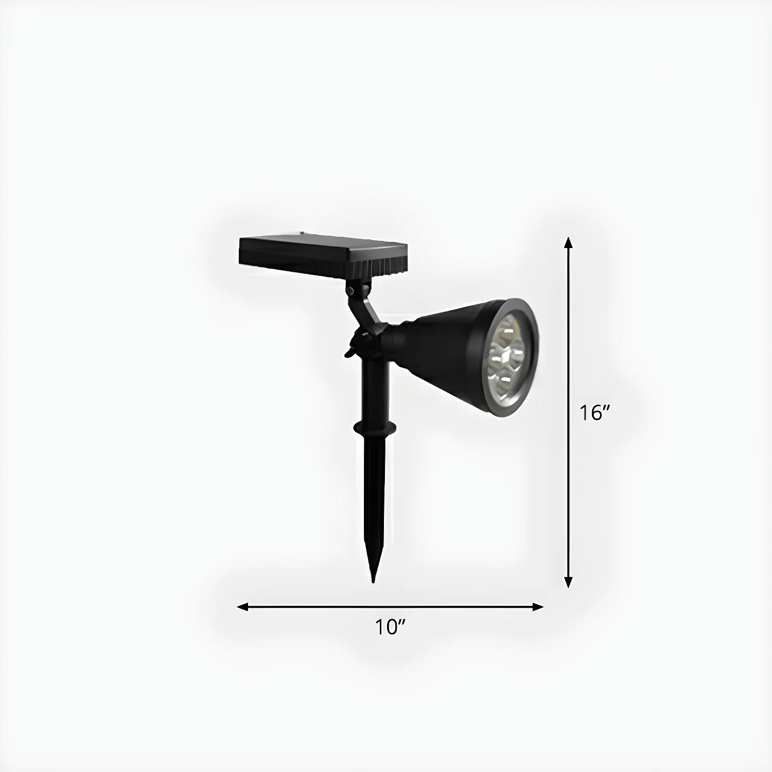 Modern Solar Sleek Cone Landscape Lighting