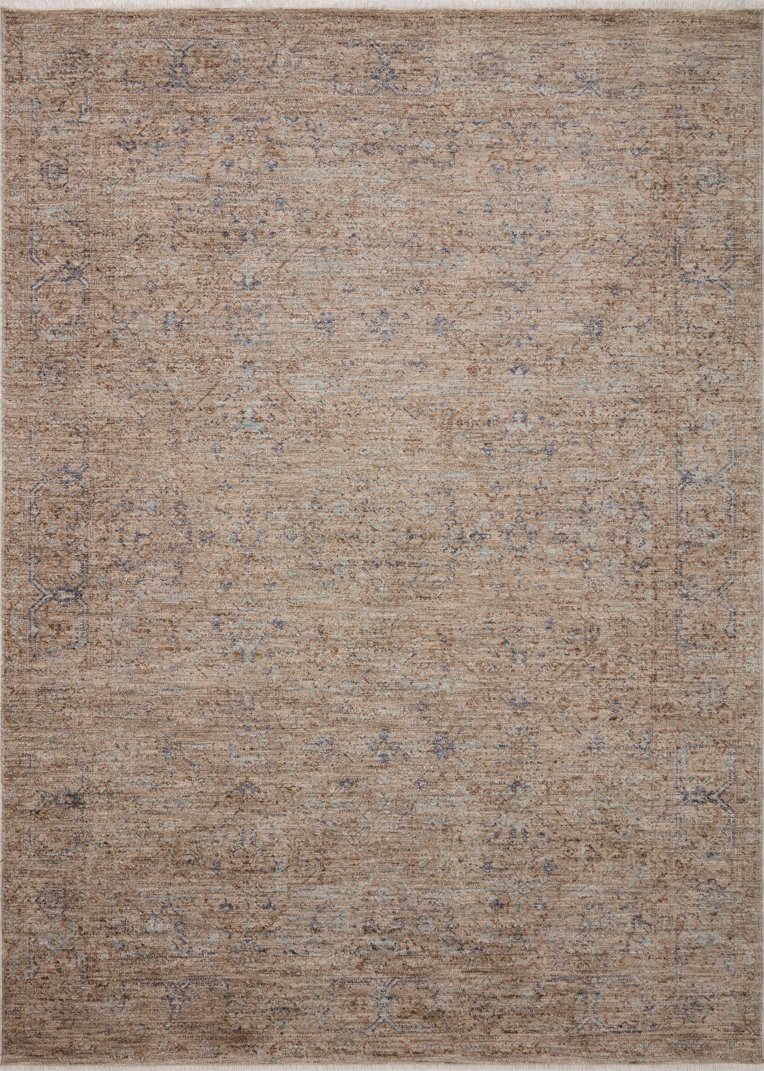 Blake Taupe / Blue Rug