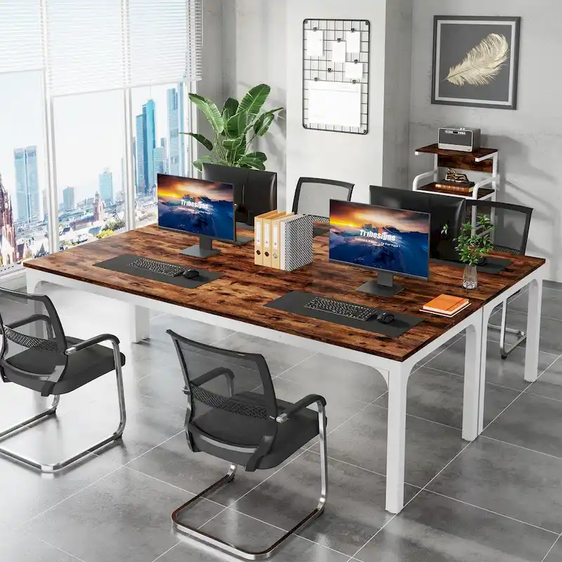 78.7 Inches Extra Long Computer Desk 2 Person Desk