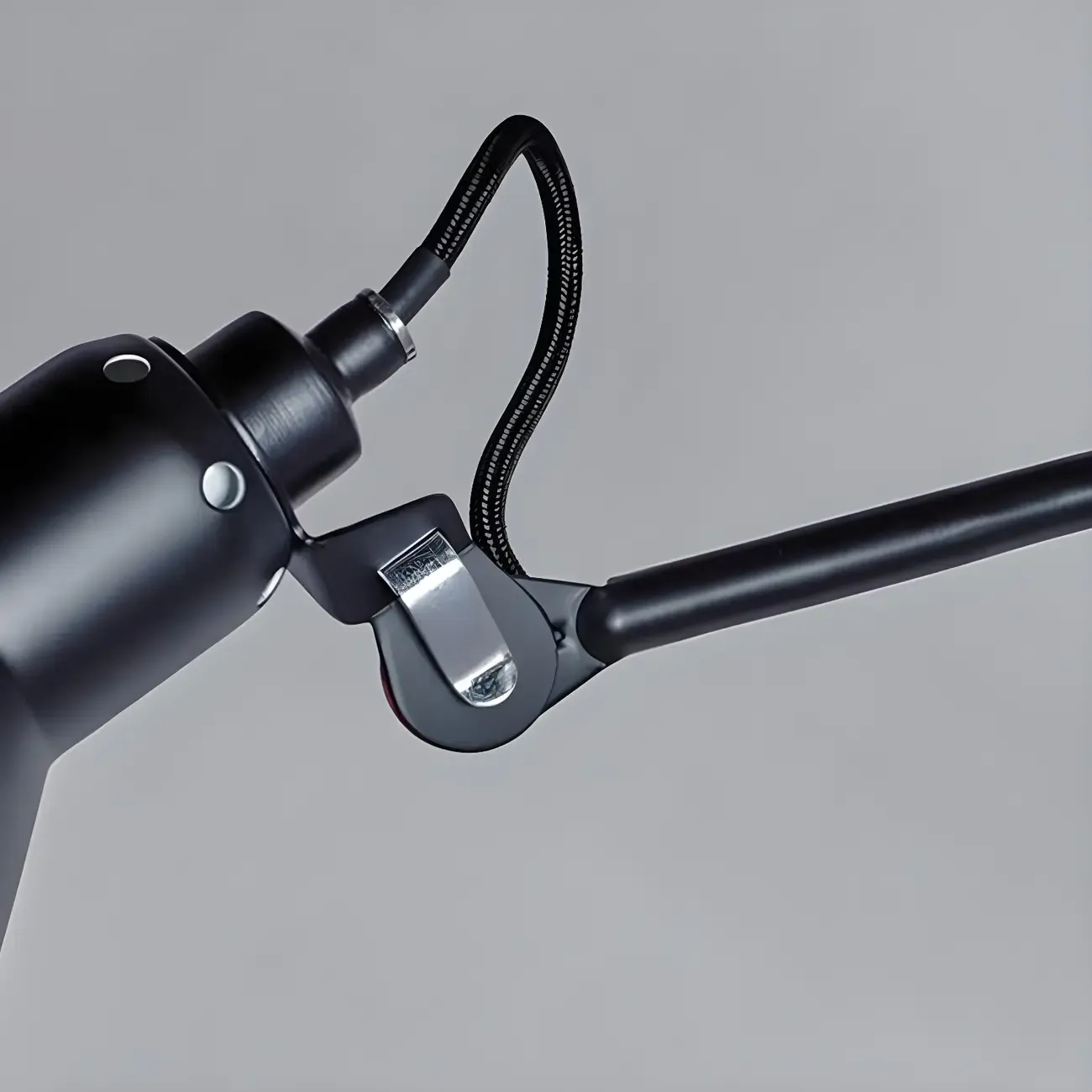 Modern Metal Black Adjustable Swing Arm Wall Light