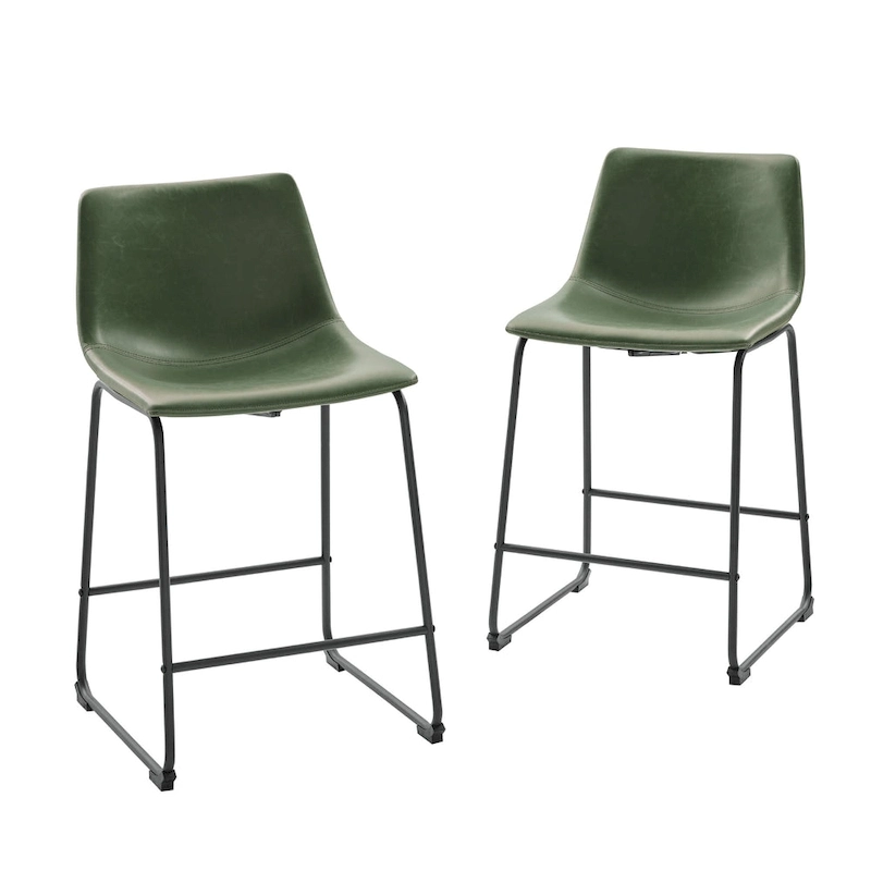 Middlebrook Prusiner 26-inch Faux Leather Counter Stool (Set of 2)