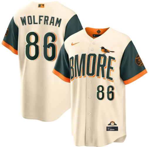 Grant Wolfram Baltimore Orioles Cream 2026 City Connect Jersey