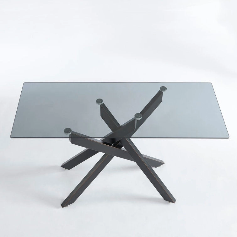 45.3 Glass Top Console Table - N/A