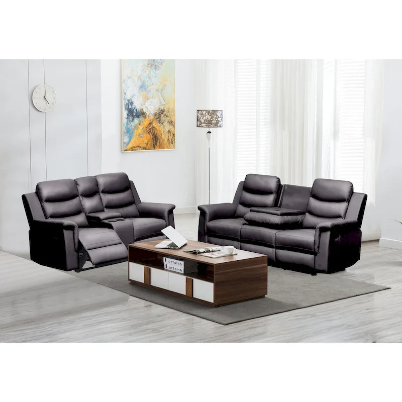 Reclining Loveseat with Middle Console Slipcover