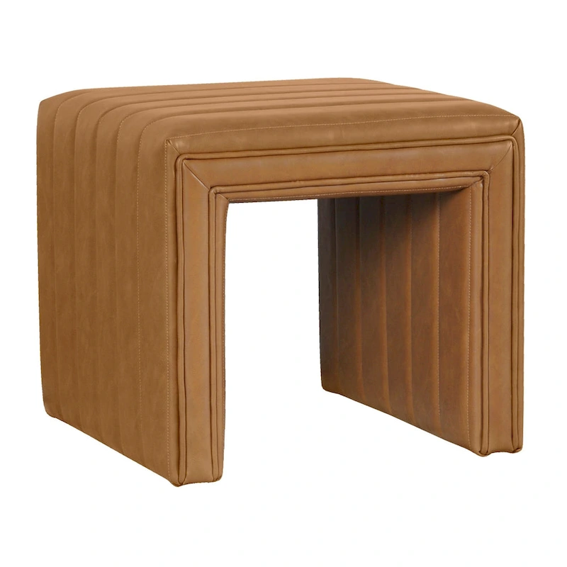 HomePop Modern Channel Ottoman