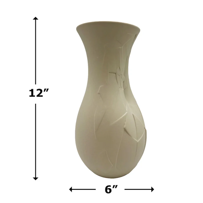 12 Inch Tall Ceramic Flower Vase