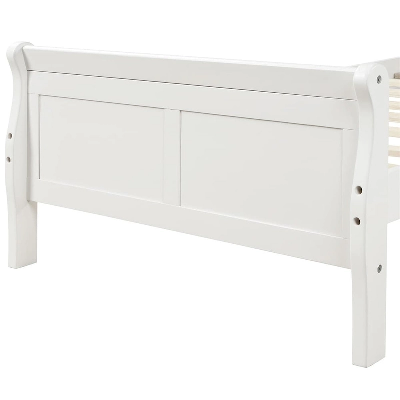 Harper & Bright Designs Wood Twin Sleigh Bed with Headboard and Footboard