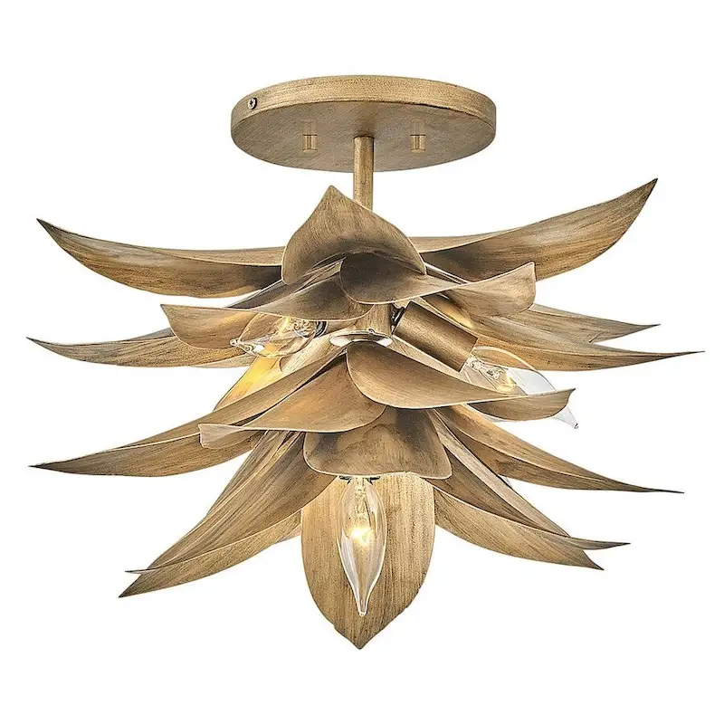 Fredrick Ramond FR30811 Agave 4 Light 16  Wide Convertible Pendant