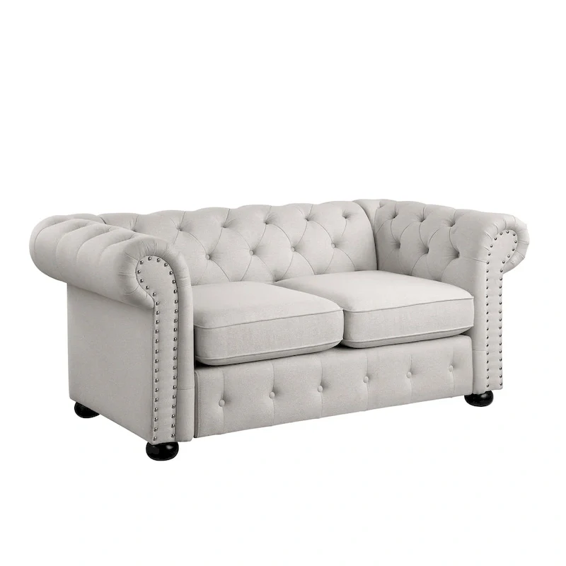 Tufted Chesterfield Loveseat Sofa
