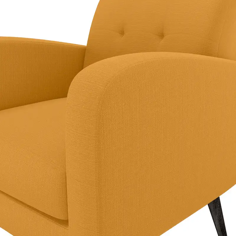 Carson Carrington Keflavik Mustard Yellow Mid-century Accent Chair