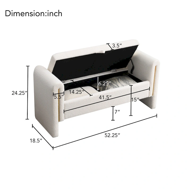Modern Teddy Bed End Bench