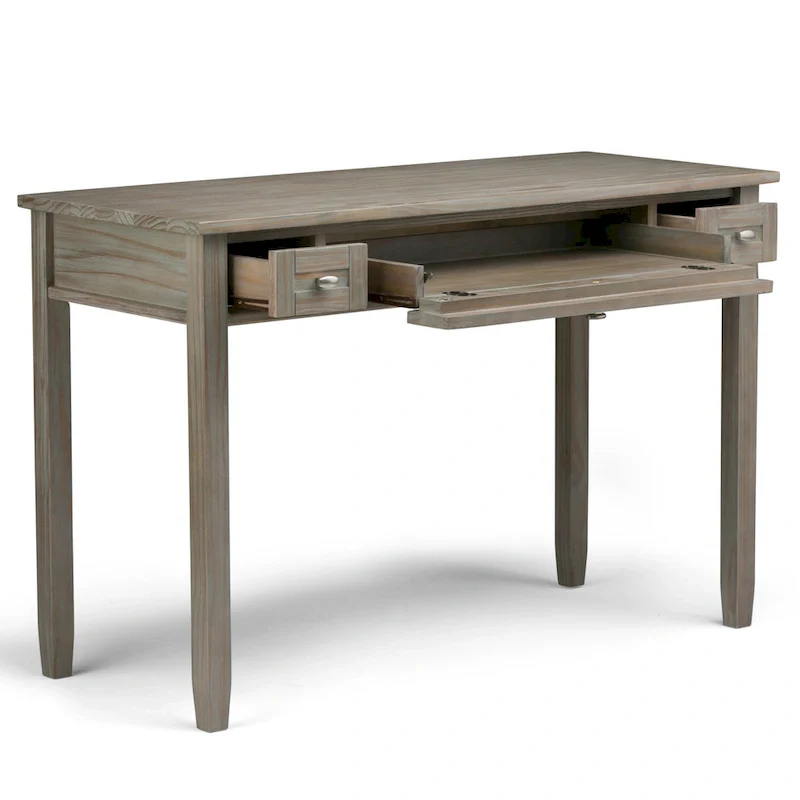 Solid wood transition style desk