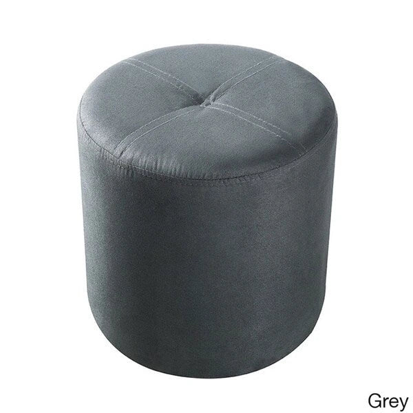 Round Upholstered Stool Ottoman