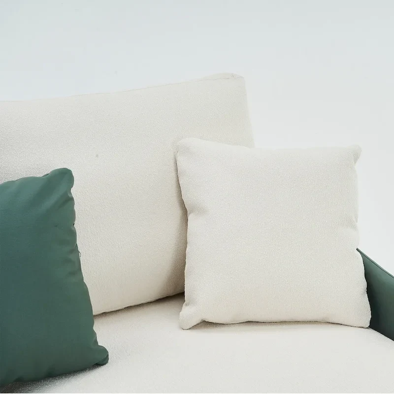 U-Shape Sectional Sofa 4-Seat Couch with Double Chaise Lounge