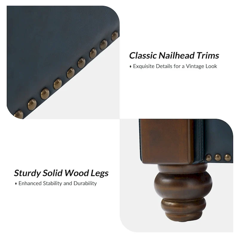 Hedda Transitional 59Wide Leather Sofa with Solid Wood Legs by HULALA HOME