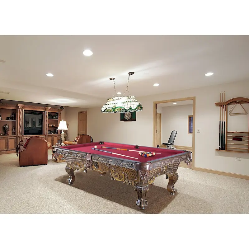 Victorian Carved Pool Table Professional Size