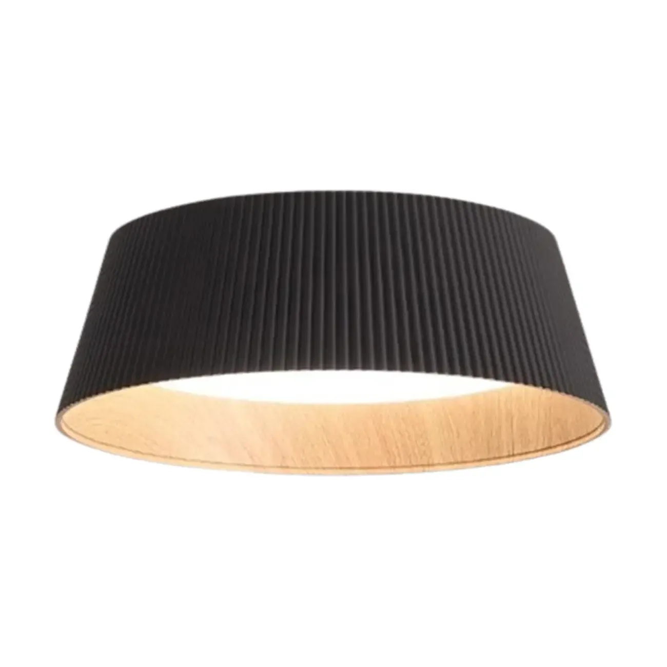Modern Flared Round Dimmable LED Flush Mount Ceiling Light