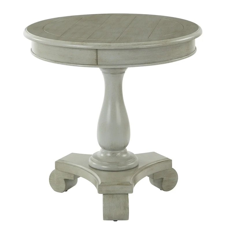 Viola Hand-painted Traditional Round Accent Table