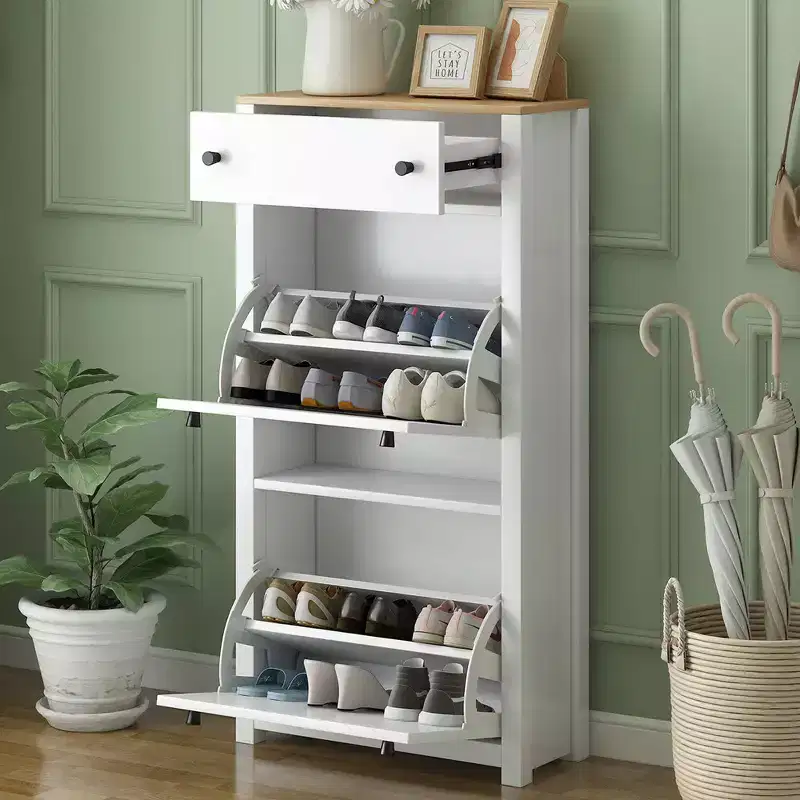 Shoe Cabinet with Drawers Shoes Storage Organizer, Entryway Organizer, Wooden Multi-Layer Shoe Cabinet(5 or More Drawers)