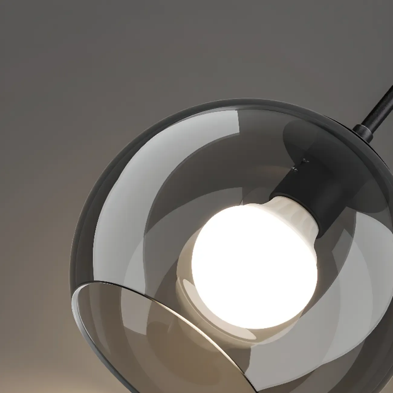 Modern 3-Light Glass Kitchen Pendant Light Adjustable Height