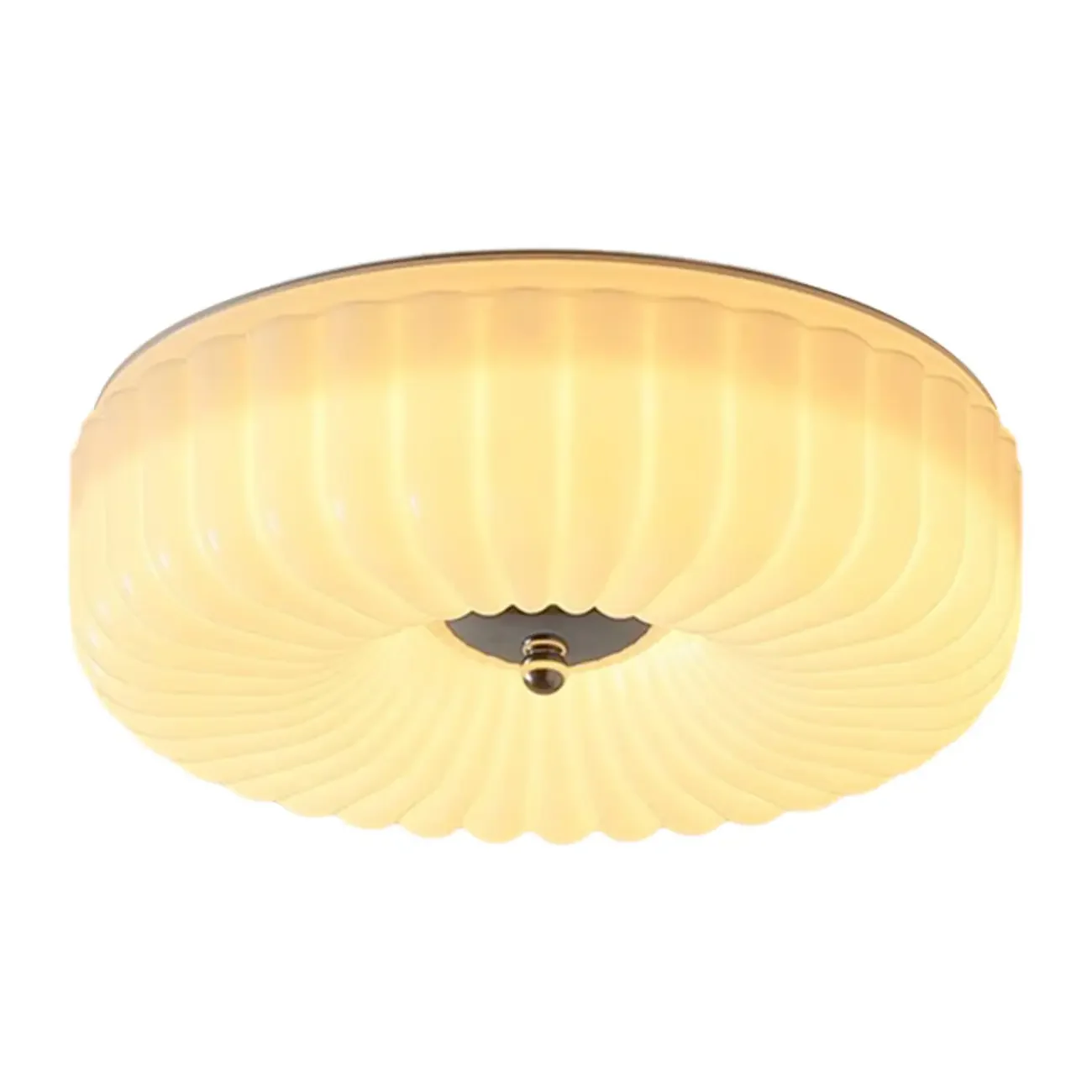 Mid-Century Modern Dimmable Flush Mount LED Ceiling Light