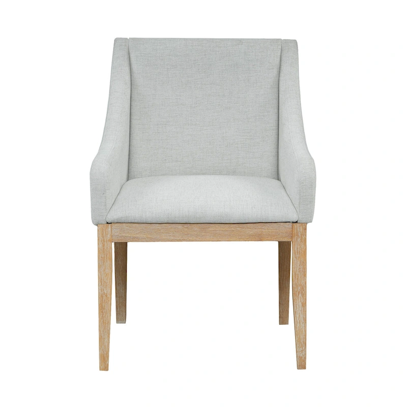 Rustic Style 7-Piece Extendable Dining Table Set with Removable Leaf, 2 Arm Chairs and 4 Armless Chairs