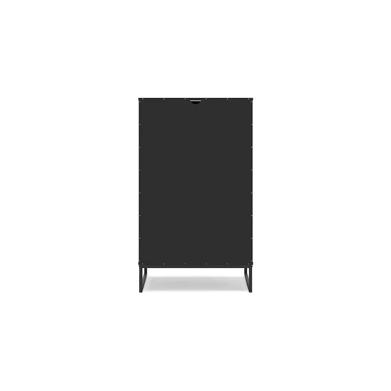 Black 5-Drawer Chest, Single