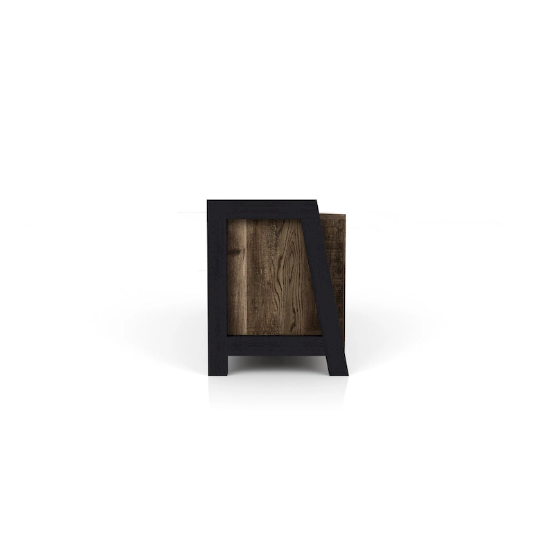 Carson Farmhouse Reclaimed Oak 66-inch 6-Shelf TV Stand