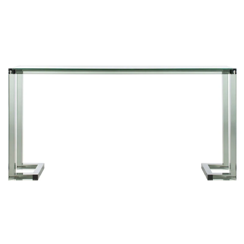Modern Acrylic Console Table – Clear, 60