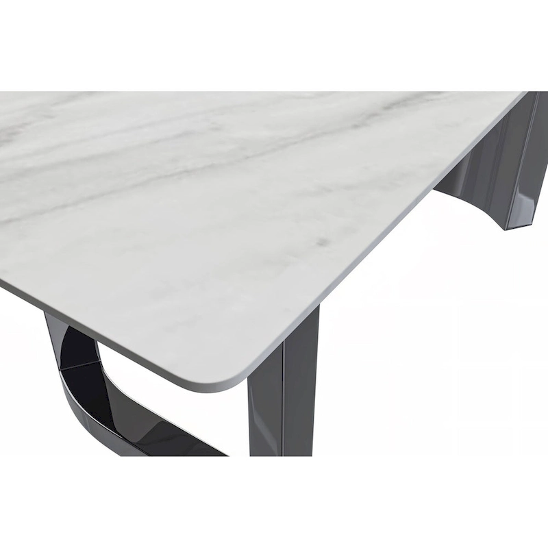Astra Series Dining Table with Sintered Stone/Glass Top