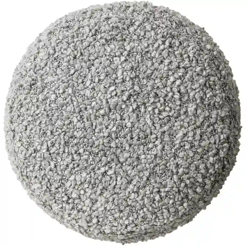 Mohave Shaggy Boucle 18-inch Tall Polyester Pouf