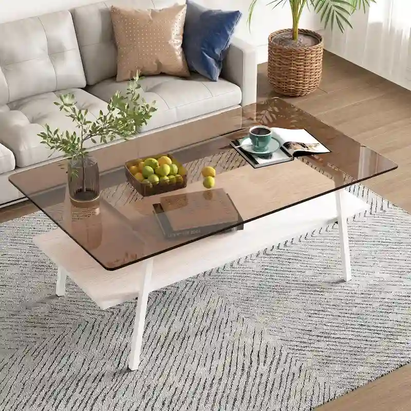 38.58  Rectangle Coffee Table with Modern Design