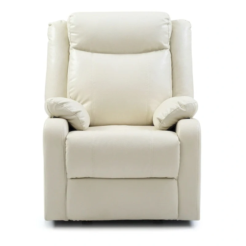 Faux Leather Rocking Recliner, Single Seat