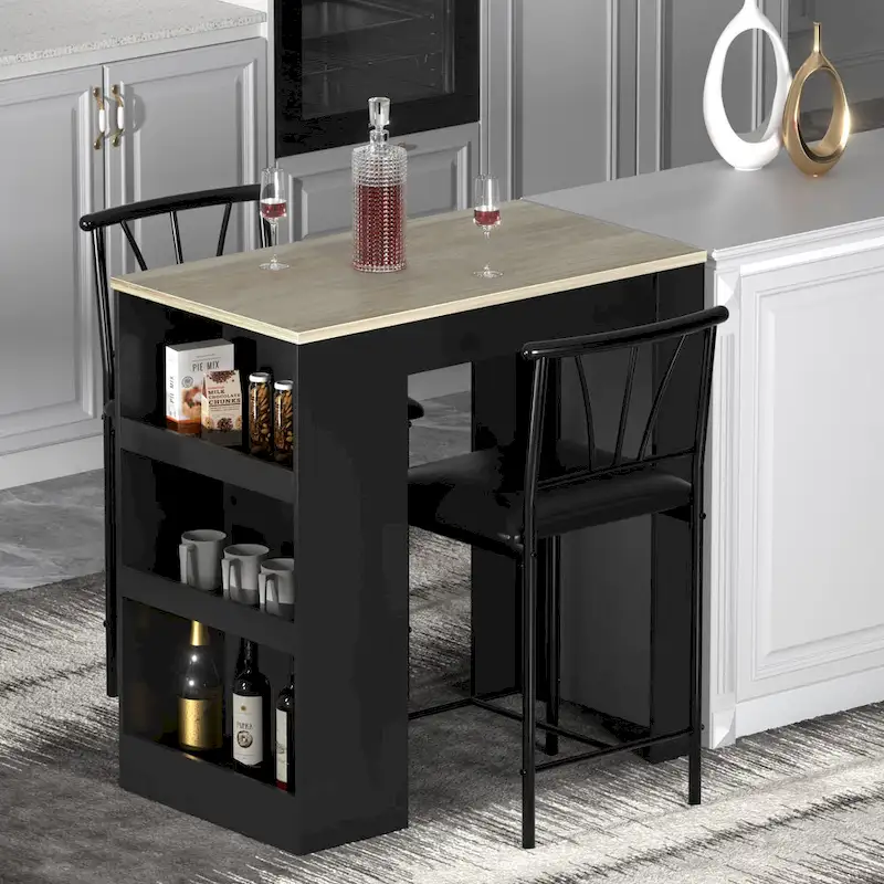 Counter Height Dining Table for 2, Compact Kitchen Table