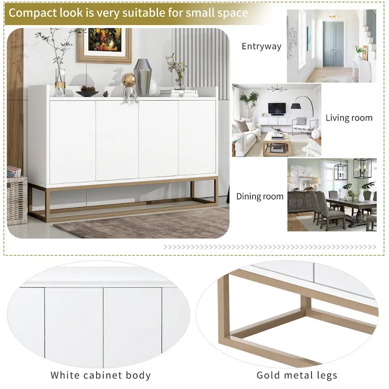 Modern Sideboard Elegant Buffet Cabinet