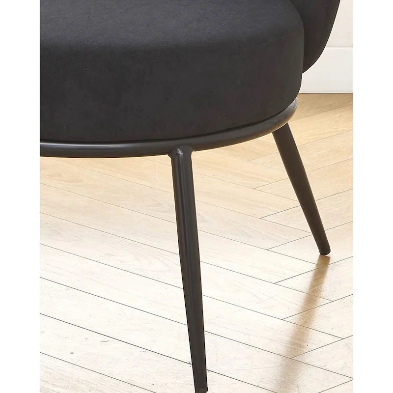 Mid Century Velvet Upholstered Living Room Accent Chair