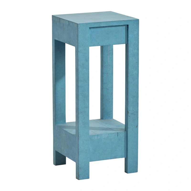 Rustic Farmhouse Solid Wood Accent End Table