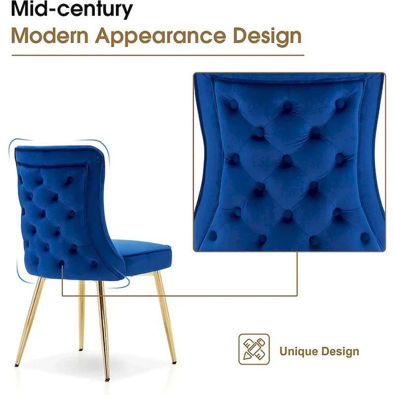 Tufted Button Back Room Chair Set of 2