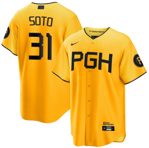 Gregory Soto Pittsburgh Pirates City Connect Jersey