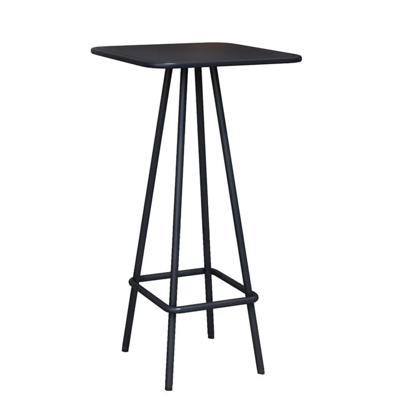 Minimalist Black Metal Small Bar Table Outdoor Table