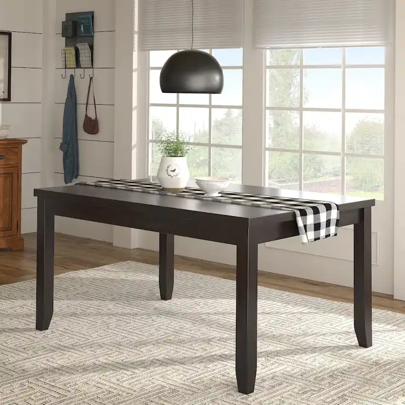 Elena Wood Rectangular Dining Table by iNSPIRE Q Classic