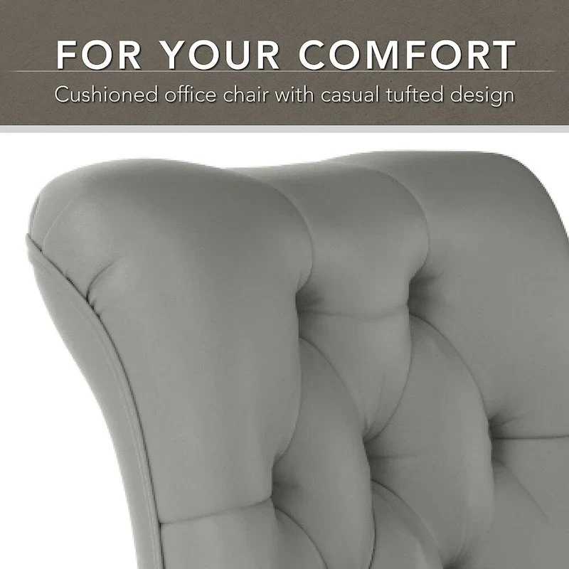 Bush Furniture Salinas 48W Computer Desk with Hutch and Office Chair