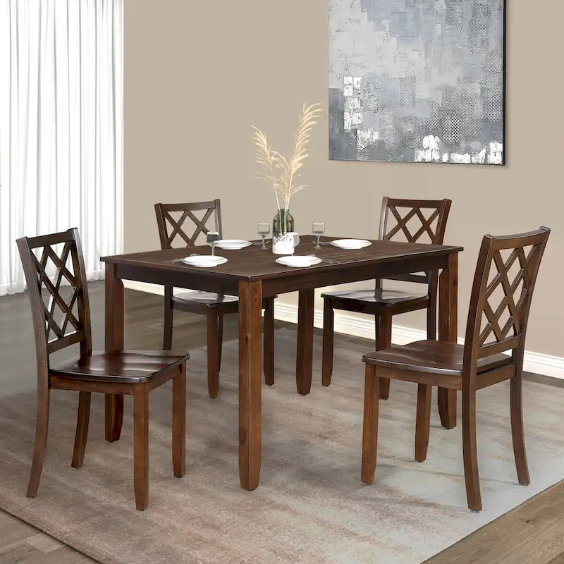 Manheim Casual Farmhouse Solid Wood Dining