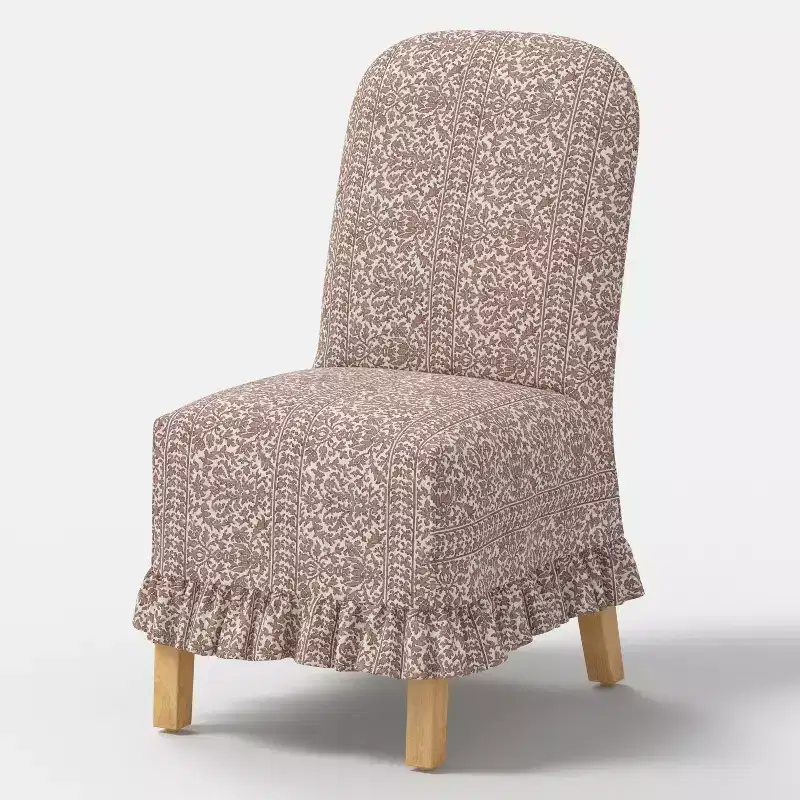 Rounded Back Slipcovered Dining Chair with Ruffle - Threshold