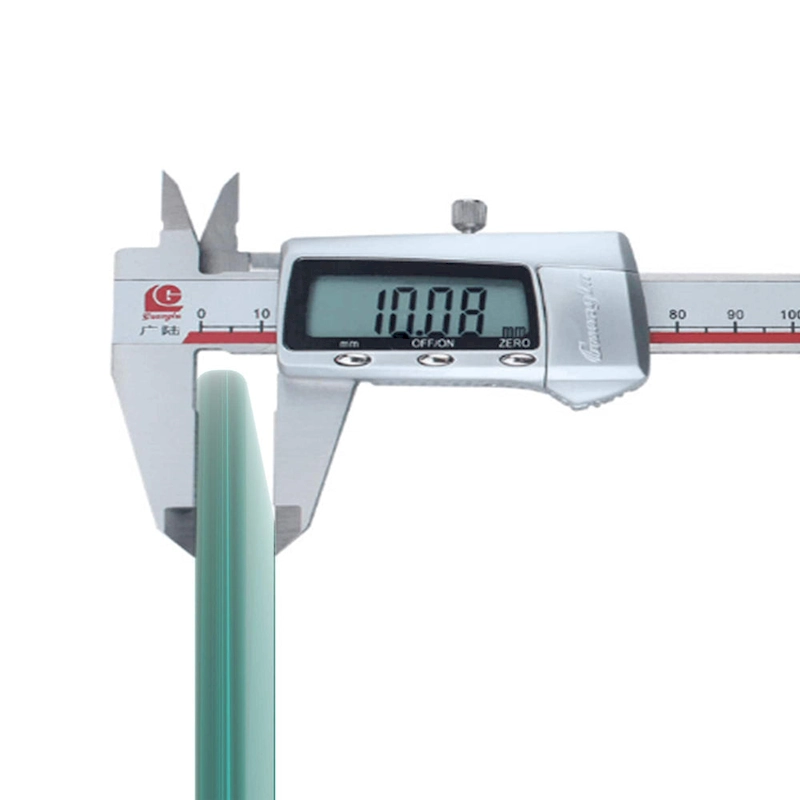 Round Tempered Glass Table Top Clear Glass Thick Beveled Polished Edge