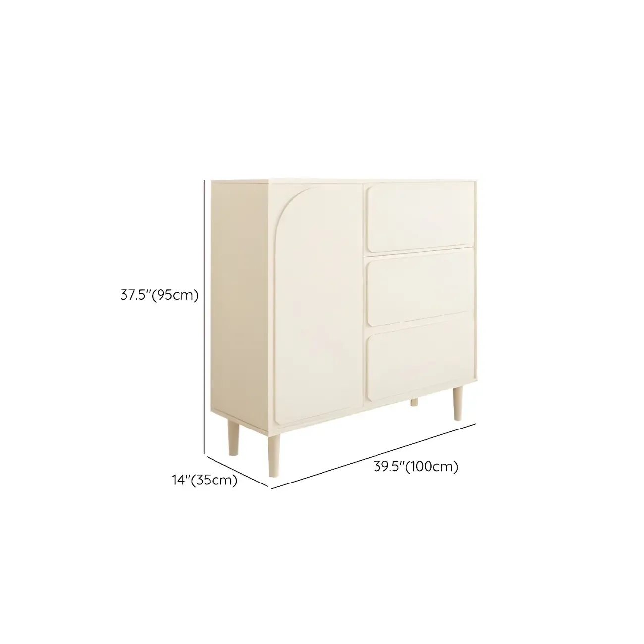 Modern White Wood Dressers & Chests with Soft Close Drawers