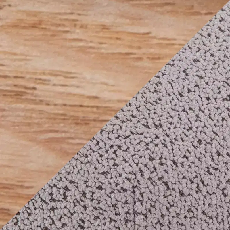 LumiSource Cinch Pouf Ottoman Natural Fabric
