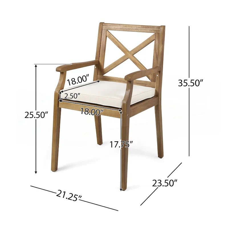 2PCS Dining chair with cusions