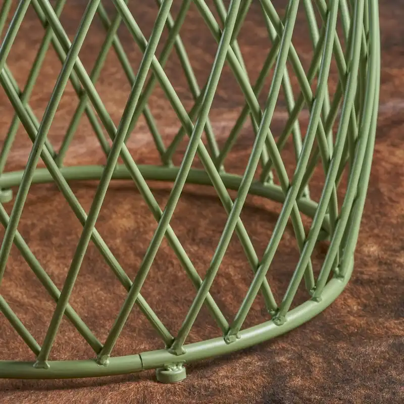 Bryony 19-inch Round Lattice Side Table